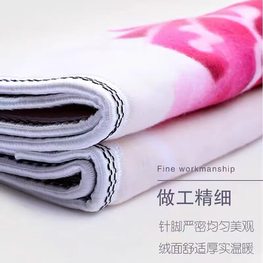 Hongdou electric blanket 1.8x2 meters thickened double double control electric blanket 1.2 meters single safe household electric mattress (Red Bean) thickened suede - three-speed temperature adjustment Hongdou - double single control length 1.5 meters wide 1.2 meters