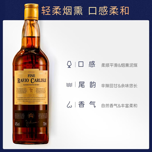 拉夫乔英国原酒进口威士忌洋酒40°进口烈酒吧KTV可乐桶酒水送礼聚会装 【聚会微醺】700mL2瓶RAFJO