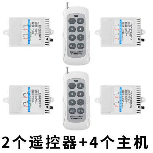 Multi-channel remote control switch wireless remote control lamp power controller switch remote smart light without modification two to four