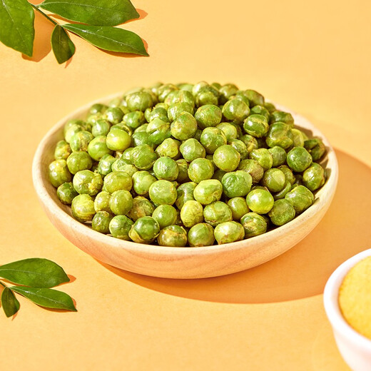 Ganyuan crab roe flavored green peas, green beans, peas, snacks, office food, nuts, roasted seeds and nuts, specialty snacks 285g