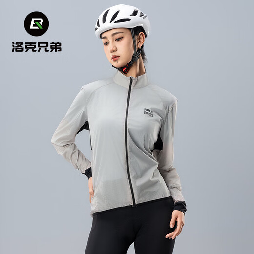 Rock Brothers Cycling Windbreaker Windproof Top Men's Long Sleeve Road Mountain Bike Outdoor Lightweight Equipment Ruohui XL