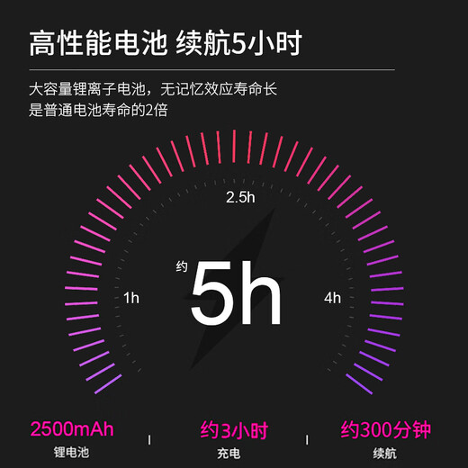 Gerllo German shaving hair clipper electric clipper hair scissors bald head shaver black