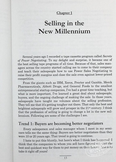 预售 绝对成交Power Negotiating for Salespeople Roger Dawson