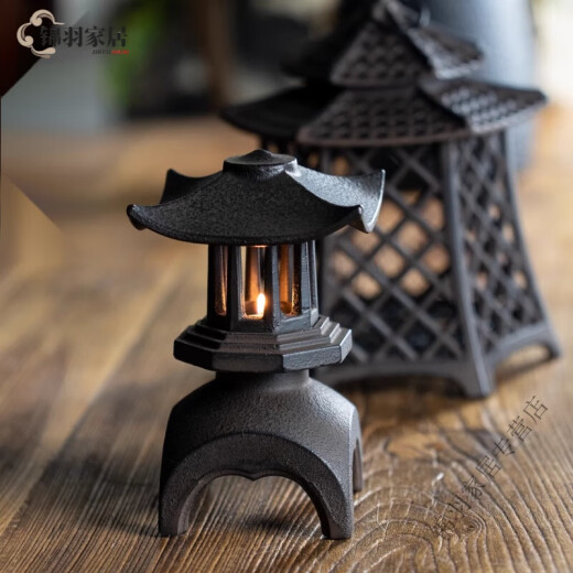 Jia Xiaoyou Xuejian lantern traditional palace lantern decoration antique cast iron antique palace lantern candlestick tea table decoration Xuejian lantern retro fragrant cast iron palace lantern