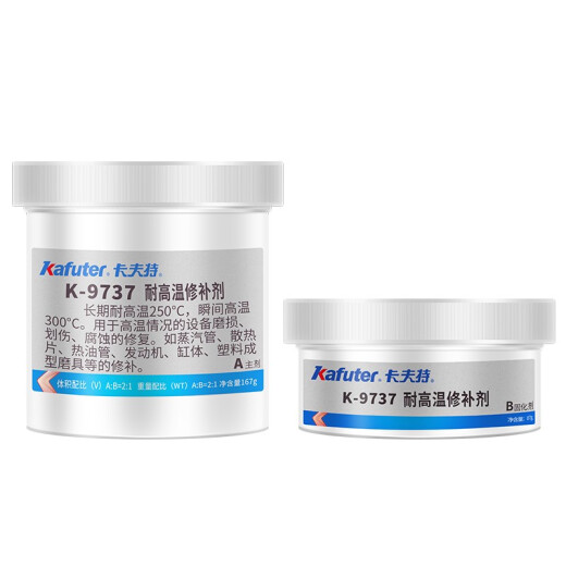 Kraft K-9737 Reparación industrial Cilindro de metal Cilindro de metal Cuerpo de acero inoxidable de acero inoxidable Aleación de aluminio ALTA TEMPERATURA Resistente a AB Fuerte 1 Caja