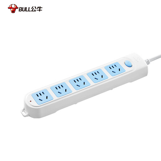 Bull (BULL) socket plug board/plug/plug/plug/connector board/drag board 5-position total control total length 1.8 meters GN-602