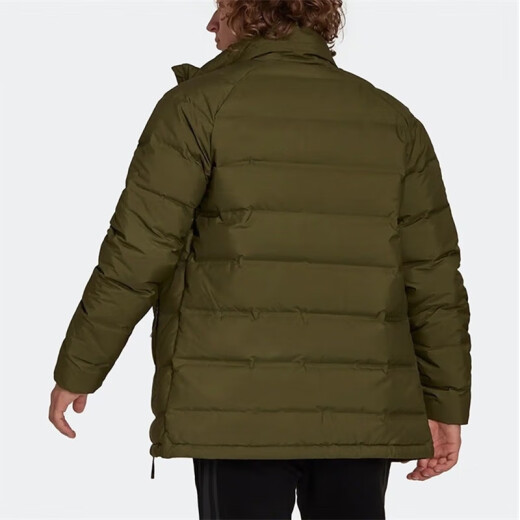 Ropa para hombres Adidas, deportes cómodos y versátiles y chaqueta de collar de pie caliente a prueba de viento IL8928 GT9197 m