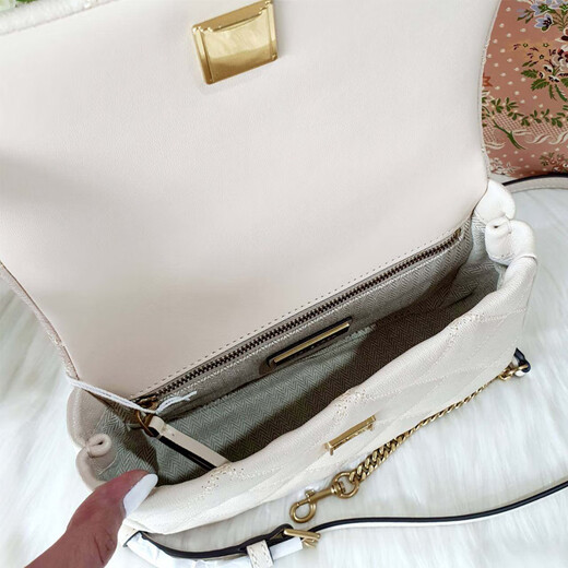 TORY BURCH WILLA SERIE NUEVO BAJO DE DIAMANDO DE SAVELA TANG LIBOQI FUBLERO ONE-HOMBRE Crossbody Bag Fashion Bag Women's Cheese White 153399 724 Tamaño: 21*Longitud*Ancho5*High15cm