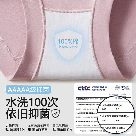 猫人【高腰收腹】新款女士内裤女纯棉强力收小肚子抗菌大码提臀三角裤