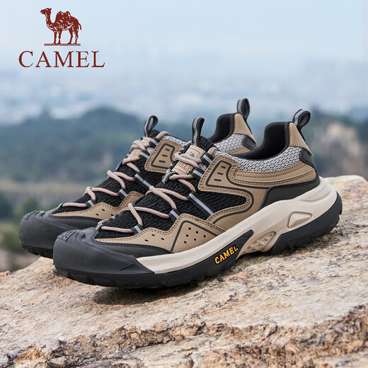 Camel (CAMEL) outdoor hiking shoes for men in summer new style breathable and comfortable hiking sports workwear shoes G14S342046 apricot color 42

