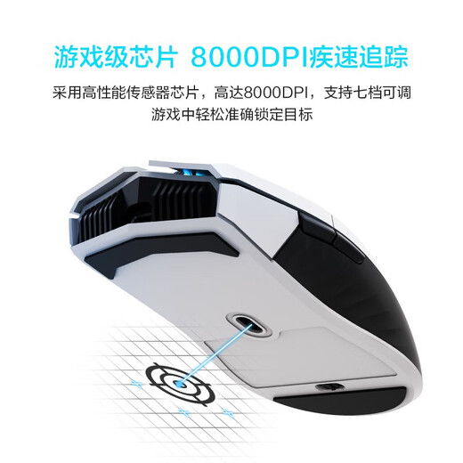 雷神（ThundeRobot）达摩鲨ML702有线/2.4G双模游戏电竞鼠标 RGB炫酷灯光 低延迟 7档可调节支持8000DPI 黑神话悟空 双模无线ML702纯享/8000DPI