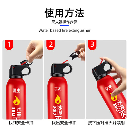Giant wood fire emergency rescue kit set household gas mask fire extinguisher fire blanket first aid kit flashlight fire escape