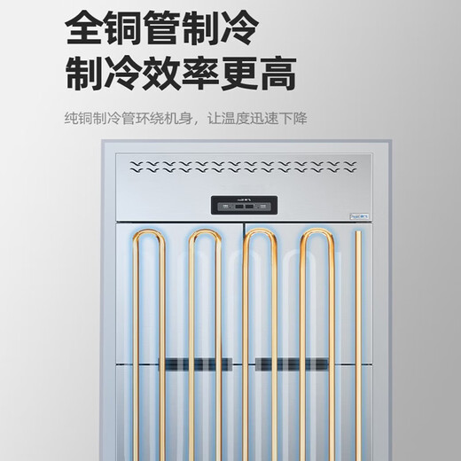 Yangtze Alligator Refrigérateur à quatre portes Réfrigérateur commercial Réfrigérateur et congélation Double température Freiner Commercial en acier inoxydable Réfrigérateur Affiche 2025 Nouveau grand porteur à quatre portes 丨 Cerpeau supérieur et réfrigération inférieure [chauffage du faisceau moyen]