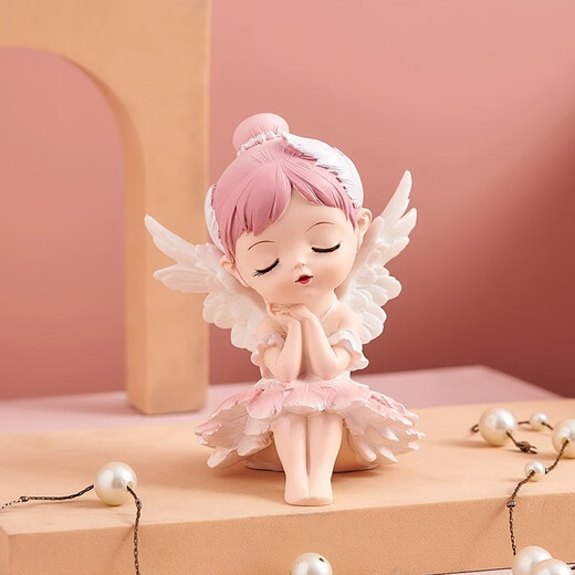 Xixiao Ballet Girl Ornaments Cute Cartoon Bedroom Bedside Table Desktop Children's Princess Room Decorations Small Gifts Ballet Princess Princess Tea Party