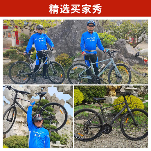 Rex LAUX Hurricane RS200 level highway car 700C aluminum alloy Shimano 21 speed disc brake Chameleon gray 21 speed 700C 470mm