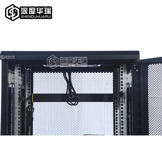 Deep Huarui Cabinet 27U Server Network Equipment Dicked Model und 10A8-Bit PDU Power Monitoring Switch Networktür WA-6627 600*600*1400 27U