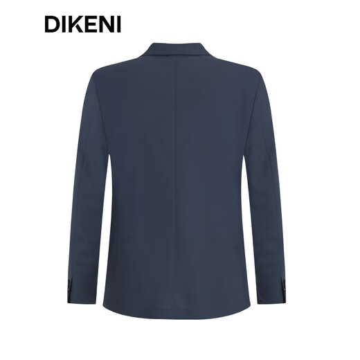 迪柯尼（DIKENI）品质羊毛单西新品春秋商务通勤易打理男士西服外套 灰蓝 170/92A
