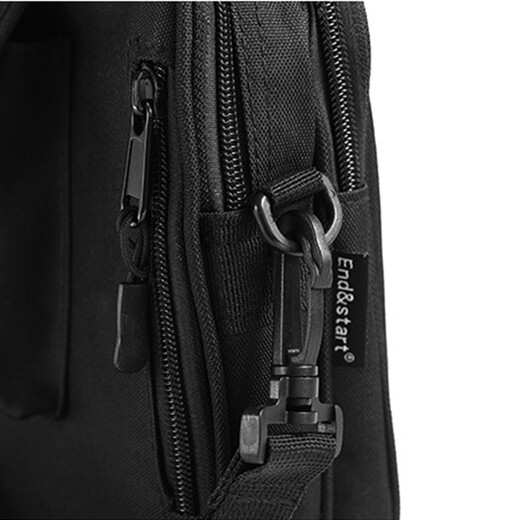 Oxford Stoff Casual Recond Bag Herren Sport Handy Bag Herren Trendy Brand Mini Crossbody Bag Herren Aufbewahrung Schlüsselmünzen Brieftasche Kleine Hängsbeutel -Umhängetasche Herrenbeutel Lucifer L695 Black + Digital Bag Basismodell