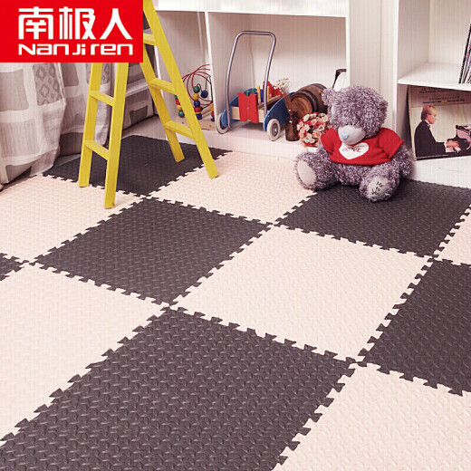 Nanjiren spliced ​​foam floor mats beige + coffee 30*30cm 9 pieces