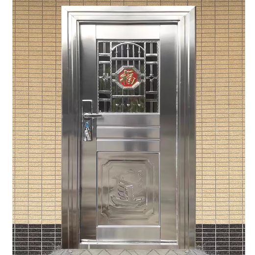 JRB家瑞堡304不锈钢防盗门单门农村入户门防盗门学校工程宿舍门楼宇单开门 单开门款式2