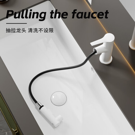 Fapes Französische Unterauscounter-Becken Haushalt großer Größe Flachboden Waschbecken Waschbecken Rechteckige Badezimmer Waschbecken F3519-70 Hellweißes Paket A: Bare Basin