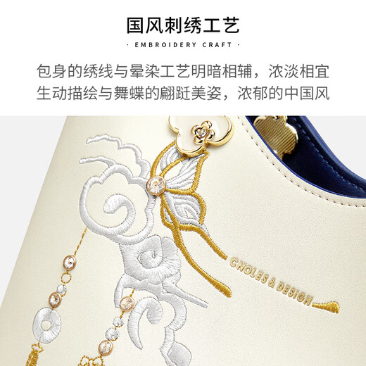 Cnoles handbag women's large capacity high-end brand gift for girlfriend and wife's birthday single shoulder crossbody bag