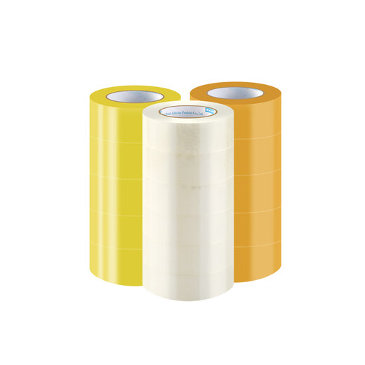 透明胶带快递打包批发定制包装大卷米黄胶带封箱胶纸布胶带封箱带 宽43厚20长12048卷 透明黄