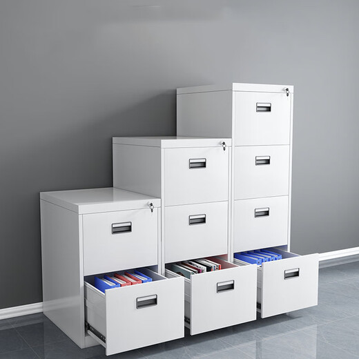 Ma Shifu metal cabinet four drawers card box drawer file filing cabinet quick fishing hanging labor cabinet black hand pull