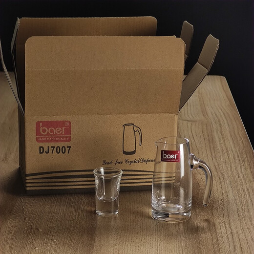 Crystal white wine dispenser with scale, creative glass foreign wine dispenser, fast red wine decanter, wine set, baer No. 1 cup