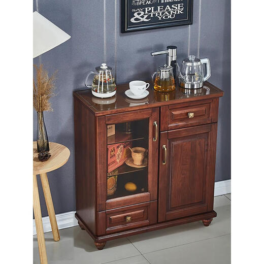 
Niu solid wood tea bar machine European sideboard household European tea bar machine household European high-end living room integrated cabinet belt 9902 European ice warm