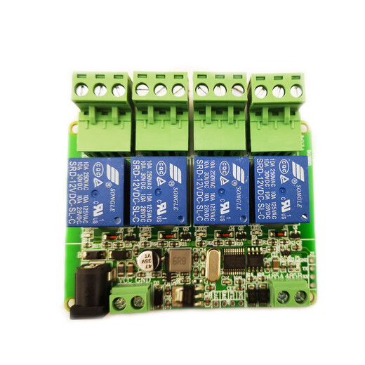 1/2/3/4/6/8/12-channel Modbus relay module switching input and output RS485/TTL/PLC 4-channel output + no input 24V