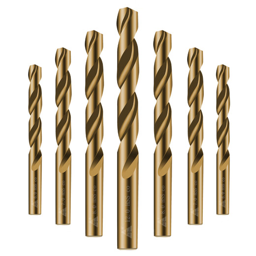 FHJQB cobalt-containing stainless steel straight handle twist drill bit for drilling holes in super-hard metal steel plate, rotary drill bit set 1-10MM 3.2mm (minimum of 10 pieces)