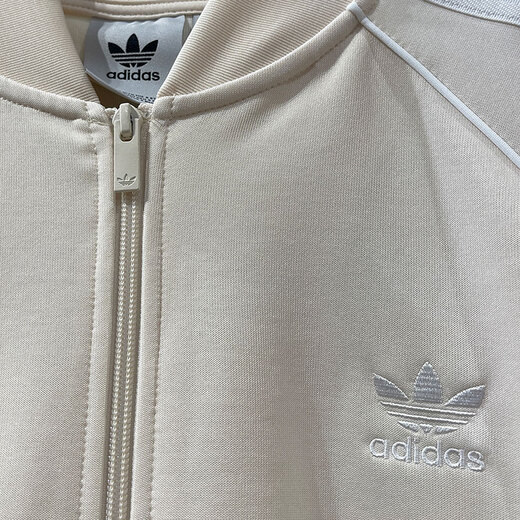 阿迪达斯 （adidas）三叶草外套男装2025夏季新款健身训练运动服立领防风休闲夹克 IR9864象牙白 XS