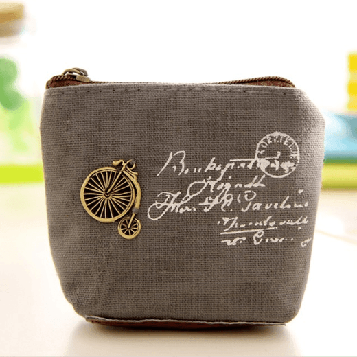 2025 Neue Münzbeutel für Frauen koreanische Version von Männern und Frauen Münzen Brieftasche Retro -Leinwand Brieftasche Reißverschluss Shell Typ kleiner Sackbeutel Coin Wallet Motorradmodell - 1 Stück ohne Spezifikationen