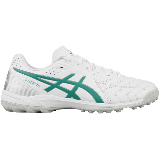 ASICS Tannoy Football ASICS CALCETTO 2E wide-footed TF human grass kangaroo leather small C3 football shoes 1113A048 white green #1113A048-103 shoe last 2E 41.5 (260mm)