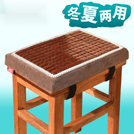 SARTILL Summer Seat Cushion Cool Cushion Student Butt Pad Memory Foam Chair Soft Cushion Stool Clothing Factory Bench Butt Chair Cushion Winter and Summer Dual-Purpose (Breathable Style/Memory Foam Core) Coffee Stool Cushion (35x25x5cm)