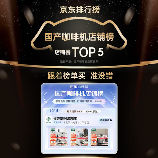 柏翠（petrus）意式咖啡机家商用全半自动研磨一体机小型浓缩奶泡机双泵双炉 PE3899 节日礼物 PE3899咖啡机+制冰机套装