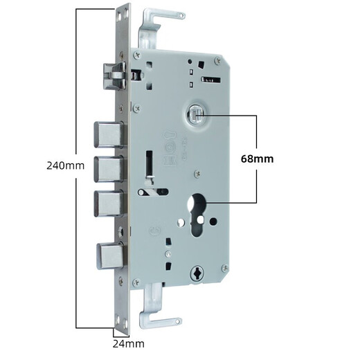 玥玛防盗门锁套装入户门锁超C级锁芯不锈钢防盗门把手上门安装24锁体