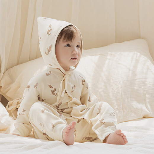 Guiqi Xiong Shu velvet baby jumpsuit pajamas home clothes men and women baby close-fitting sweatshirts autumn and winter warm