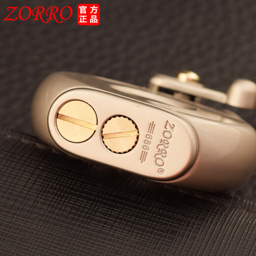 佐罗打火机686摇臂可视透明油仓复古创意个性打火机男士礼品 Z686-003金拉丝 简装