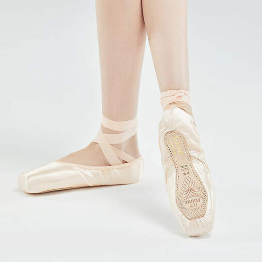 
Sansha ballet pointe shoes beginners stand on the pointe satin dance practice ID New China Satin FLX38