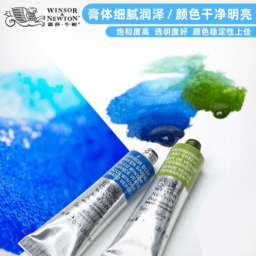 Windsor Newton (Winsor/Newton) Künstler Aquarell Schwein 14ml Röhre 72 Farb Master Aquarell Ein Zweig Page drei 692 Emerald Green 14ml (3er)