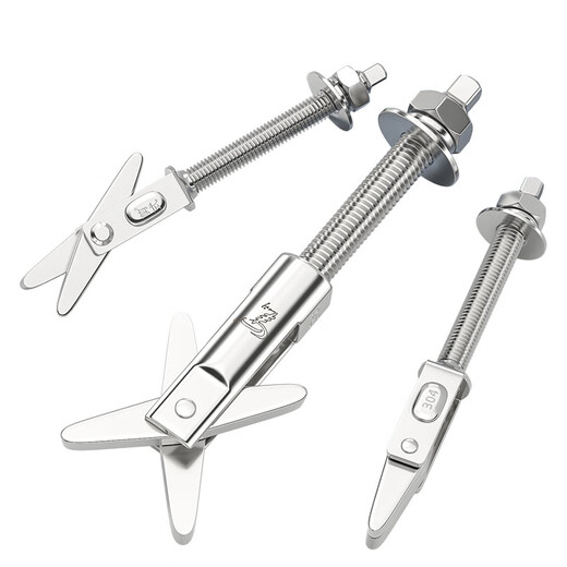 Tianzhuo Hardware 304 stainless steel scissor anchor hollow brick expansion screw bolt water heater 12 hook foam brick M6M8M10 eye nut M6-1