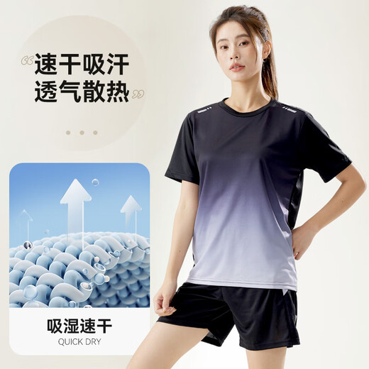 维多利亚旅行者运动套装女跑步速干衣篮球羽毛球服夏季运动短裤T恤瑜伽健身服