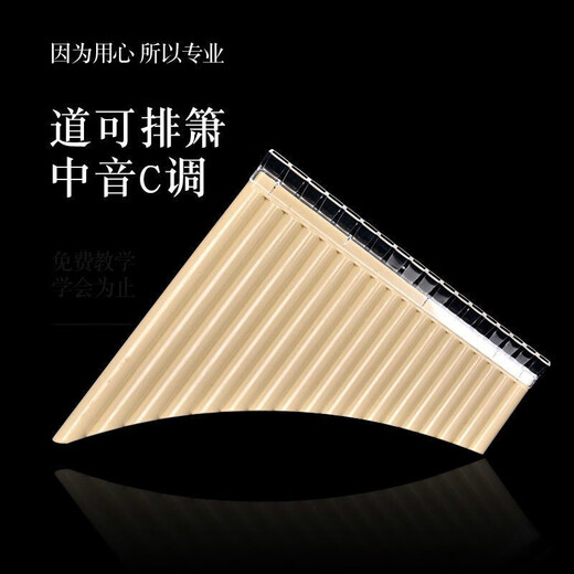 排箫中音16管18管C调 校园排箫 品牌更专业道可排箫初学成人易学 18管黑色