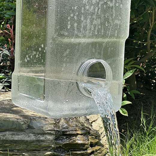 Baijie pure water bucket portable outdoor bucket plastic tea bucket drinking bucket mineral water large bucket storage bucket large capacity 16L faucet + bucket brush + non-hole cover + hose