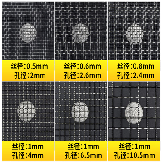 Zhongnuo Jiucheng 304 stainless steel mesh screen wire mesh protective fence mesh woven mesh filter mesh steel wire mesh crimped mesh hole 10 mm thick 1.5 mm - 1 meter wide