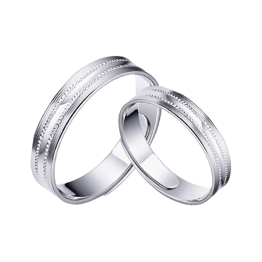 Pt.Charm new platinum ring men and women couple ring live adjustable pt950 platinum pair ring gift wedding ring women's ring if not in stock can be customized 3.5g as an example