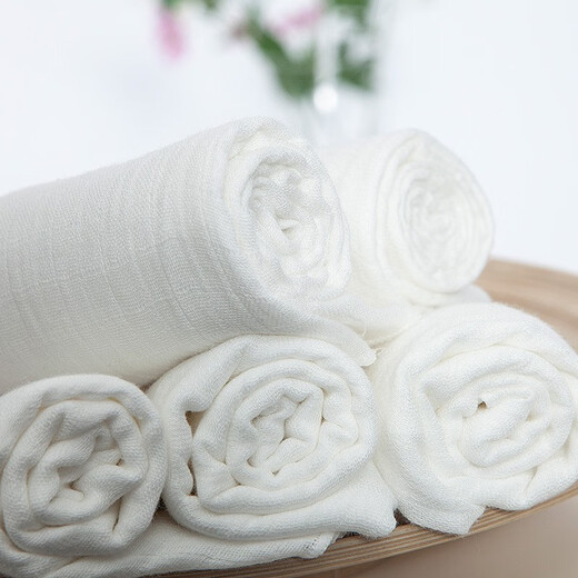 
Newborn double-layer washable gauze diapers baby supplies summer newborn baby diapers 5 pieces pack 5 pieces white 70*50