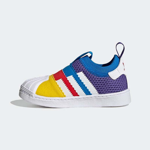Adidas Clover Baby Shoes Sitio web oficial Superstar 360 2.0 I Cabeze de Shell Casual Casual Gy9196 Rojo, azul, amarillo, blanco y púrpura 26.5 26.5 26.5